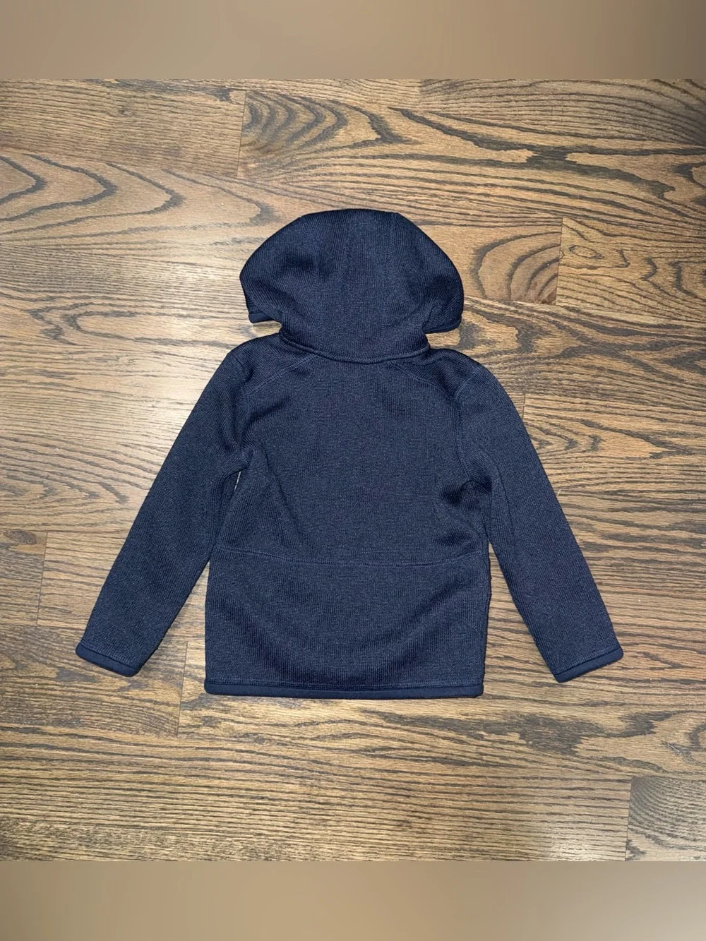 Patagonia toddler full zip hooded sweater jacket navy size 3T